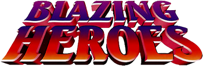 Blazing Heroes logo for Sega Saturn